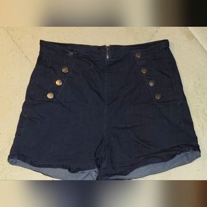 Navy blue sailor shorts (Modcloth)